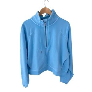 All In Motion Blue Mock Neck 1/2 Zip Core Fleece Sweatshirt NWT Size 1X